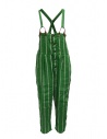 Kapital green striped dungarees buy online K1905OP191 GREEN