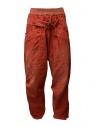 Kapital red trousers with buckle buy online K1904LP130 RED