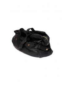 Guidi SP06 expandable black bag in nylon and horse leather buy online price