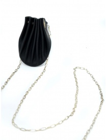 M.A+ black leather shell necklace A-B712 VA 1.0 BLACK