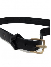 Cintura M.A+ nera con risvolto e croci traforate acquista online