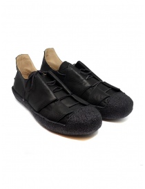 Sneaker M.A+ in pelle nera con suola ruvida OS01.10 SY1.0 BLACK/BLACK