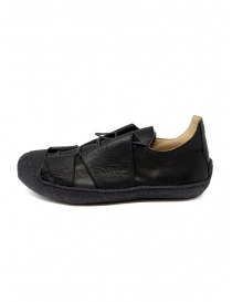 Sneaker M.A+ in pelle nera con suola ruvida acquista online