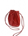 Borsetta M.A+ a conchiglia in pelle rossa con lacci B703shop online borse