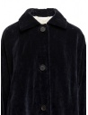Casey Casey coat in dark blue velvet 13FM75 NAVY price