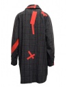Kolor grey check and red patchwork coat 19WCL-C05103 GRAY CHECK price
