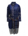 Kolor navy blue printed dress with silver bottom buy online 19WCL-O02114 NAVY BLUE