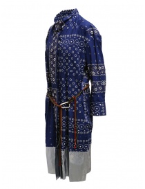 Kolor navy blue printed dress with silver bottom buy online