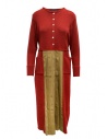 Hiromi Tsuyoshi red and beige pleated dress buy online RW19-003 RED