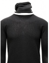 Label Under Construction grey sweater with separated collar shop online men s knitwear