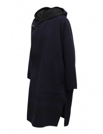 Plantation blue-black reversible poncho coat price