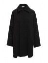 Cappotto Plantation nero collo a camicia acquista online PL99-FC043 BLACK