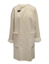 Plantation cappotto reversibile suede-pelliccia bianco acquista online PL99FA920 WHITE