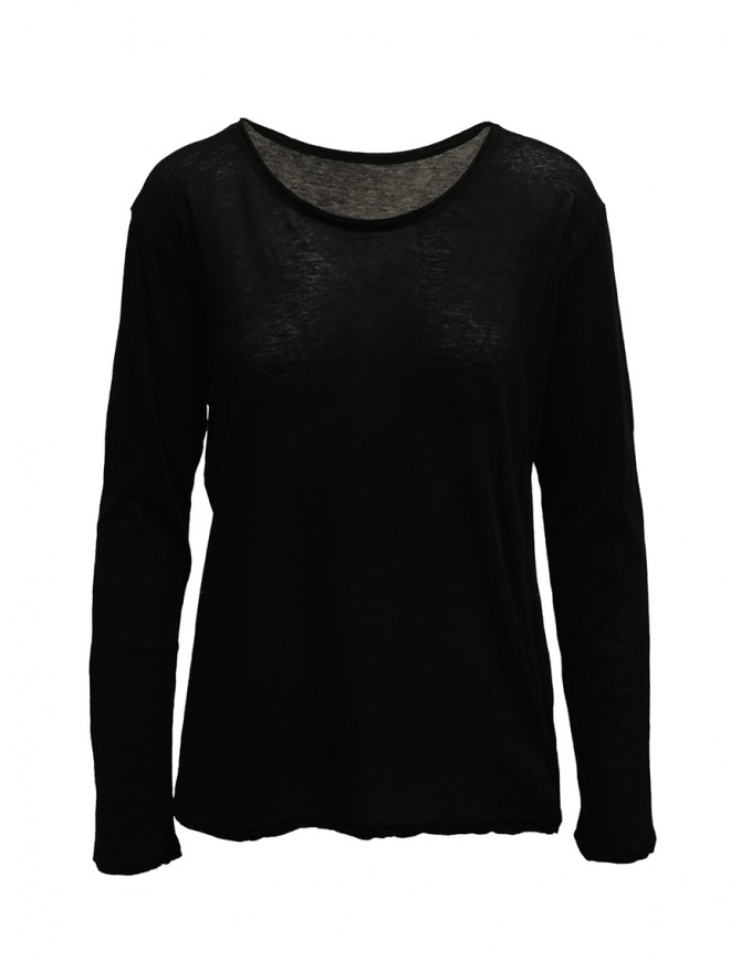 T-shirt Plantation manica lunga nera PL99-JJ152 BLACK t shirt donna online shopping