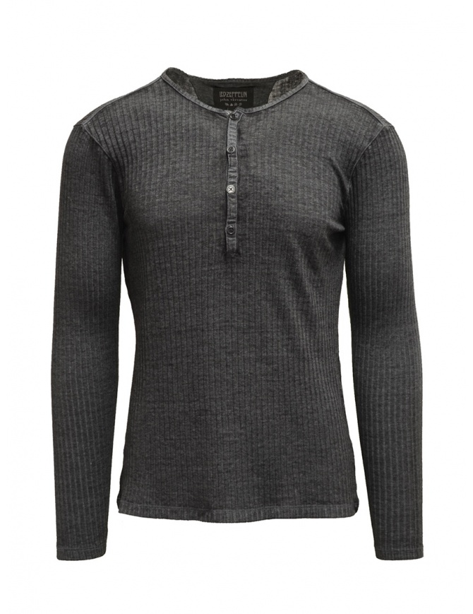 Led Zeppelin + John Varvatos gray ribbed henley