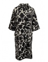 Sara Lanzi cappotto bianco a fiori neri acquista online 02CWV191 FLOWERED