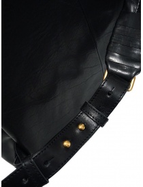 Cornelian Taurus black leather backpack with front handles buy online price