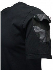 D.D.P. black T-shirt with hand-painted details