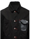 D.D.P. black denim jacket with red buttonholes for man price MJJ001 GIUBBINO COTONE UOMO shop online
