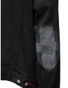 D.D.P. giubbino in jeans nero con asole rosse da uomo prezzo MJJ001 GIUBBINO COTONE UOMOshop online