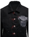 D.D.P. black denim jacket with red buttonholesse for woman WJJ001 GIUBBINO COTONE DONNA buy online
