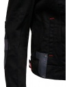 D.D.P. giubbino in jeans nero con asole rosse da donna prezzo WJJ001 GIUBBINO COTONE DONNAshop online