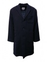 Camo blue padded wool coat buy online AF0032 WOOL NAVY