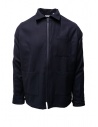 Camo blue cotton zippered jacket buy online AF0016 SWOOL NAVY