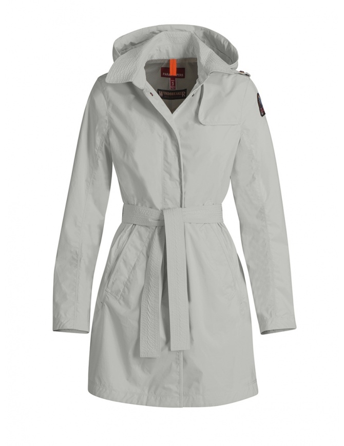 Parajumpers Avery giacca lunga impermeabile bianca PWJCKWI34 AVERY WHITE giubbini donna online shopping