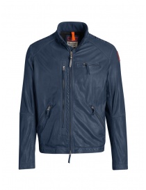 Parajumpers Justin blue lamb leather jacket PMJCKLE02 JUSTIN LEATH.INTERST