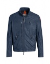 Parajumpers Justin blue lamb leather jacket buy online PMJCKLE02 JUSTIN LEATH.INTERST