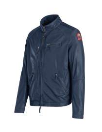 Parajumpers Justin blue lamb leather jacket buy online