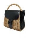 Zucca wicker and black eco-leather bag shop online bags