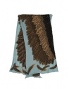 Kapital light blue scarf with brown eagle buy online K1911XG566 SAX