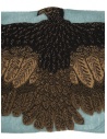 Kapital light blue scarf with brown eagle K1911XG566 SAX price