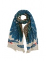 Kapital beige scarf with green and blue eagle shop online scarves