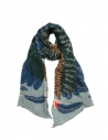 Kapital light blue scarf with green and blue eagle shop online scarves