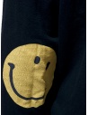 Felpa Kapital nera con smile sui gomiti EK-590 BLACK prezzo