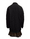 Kolor black crocodile effect coat shop online womens coats