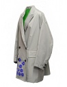 Kolor gray nylon coat with blue flowers shop online womens coats
