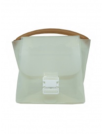 Zucca borsa in PVC bianco trasparente con tracolla ZU07AG127-01 WHITE