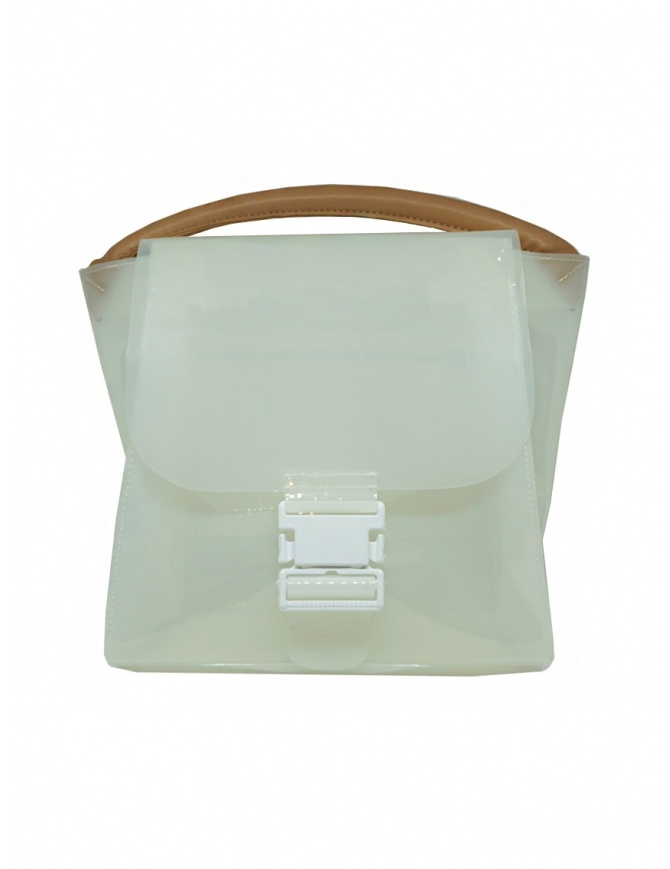 Zucca borsa in PVC bianco trasparente con tracolla ZU07AG127-01 WHITE borse online shopping