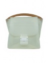 Zucca borsa in PVC bianco trasparente con tracolla acquista online ZU07AG127-01 WHITE