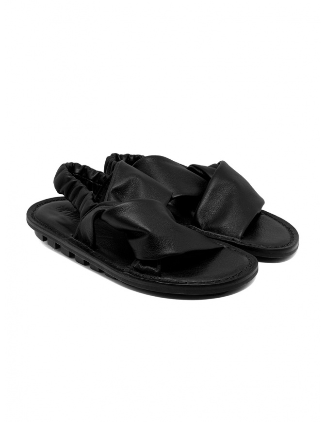 Trippen Embrace F black crossed sandals EMBRACE F VST WAW BLACK womens shoes online shopping