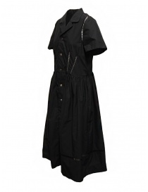 Miyao long black dress with lace details