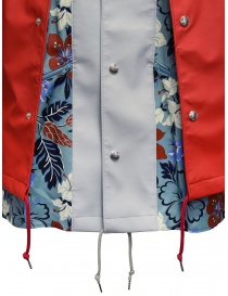 Kolor red jacket with floral print mens jackets buy online
