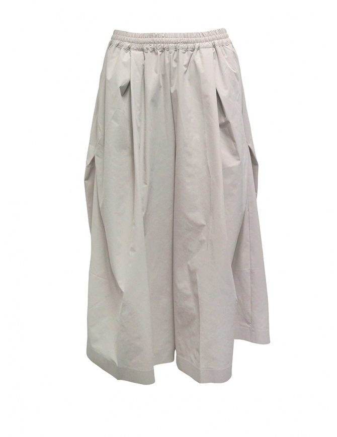 Plantation wide cropped pants in beige PL07FF004-03 BEIGE womens trousers online shopping