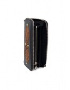 Gaiede black leather wallet decorated in natural leather ATCW003 BLACKxNATURAL price