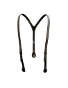 Gaiede black leather suspenders decorated in silver buy online ATCO001 BLACKxSILVER