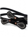 Gaiede black leather suspenders decorated in silver ATCO001 BLACKxSILVER buy online